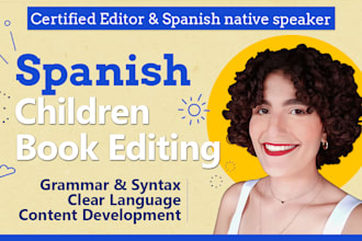 proofread and edit your spanish children book