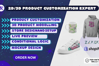 customize zakeke product,shopify,kickflip customizer,printful,customily,podstore