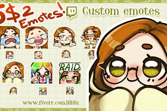 create cute custom emotes and badges for you