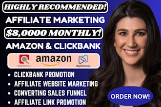 build affiliate marketing clickbank sales amazon website sales  funnel promotion