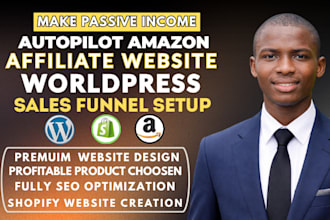 build autopilot amazon affiliate website sales funnel design for passive income