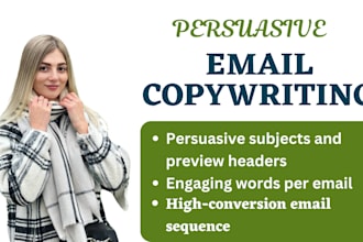 write persuasive sales email copywriting for email marketing campaign cold email