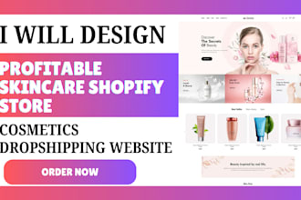 design skincare shopify store skincare cosmetics shopify store beauty website
