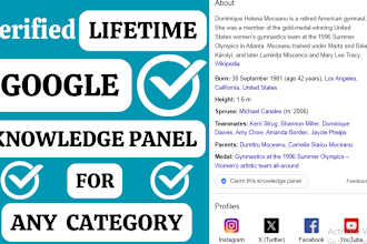 build approved and perfect google knowledgepanel for person or company