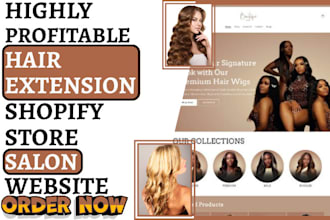 build hair store hair extension website hair website hair salon beauty website