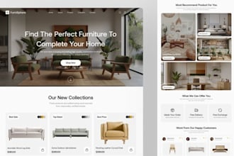 build luxury furniture website home decor shopify interior design store