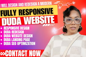 do responsive duda ecommerce website design and redesign, duda website builder