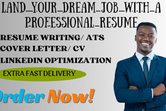 deliver full executive resume, ats resume writing, cover letter, linkedin