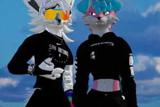 do 3d furry vrchat avatar furry nsfw avatar vr chat avatar vrchat avatar fursona