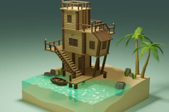 create  a custom model ,roblox map, scripters for roblox game,roblox environment