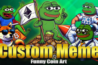 create a funny illustration for your crypto meme in cartoon style