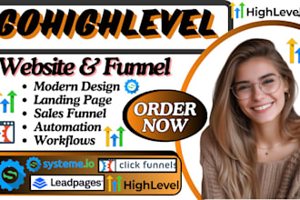 gohighlevel website, clickfunnels landing page leadpages mailerlite sales funnel