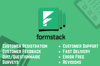 create surveys on formstack, jotform and typeform