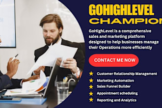 be your go high level expert, gohighlevel landing page, ghl expert, workflow