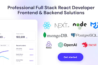 be an expert full stack react developer for your frontend, backend requirements