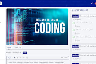 create a programming elearning platform with react, nodejs, and mysql