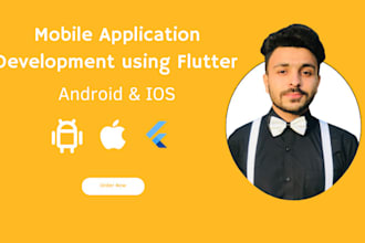 do mobile app development using flutter for android and ios