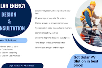 design solar pv system in 2d 3d and do pvsyst 2d 3d simulation reports