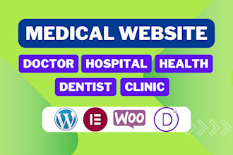 develop all kind of medical wordpress website