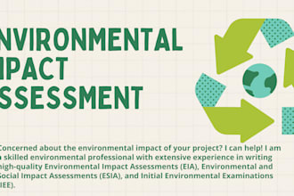write environmental impact assessment reports