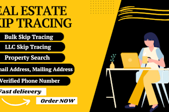 do skip tracing for real estate and llc skip tracing in bulk