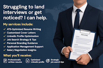 craft your ats resume, cover letter, and enhance your linkedin for job search