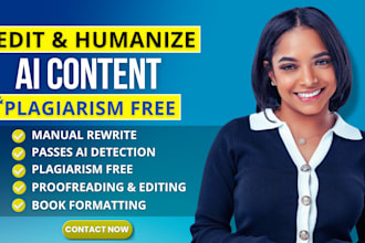 humanize ai content, rewrite edit ai content, ai content editing in 24 hours