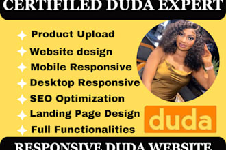 design and develop website using duda website builders