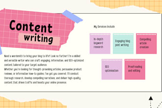 write blogs for you