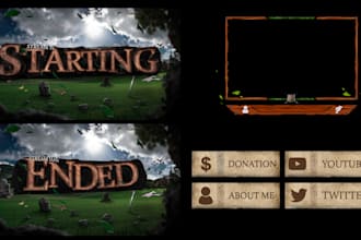 design a unique and eye catching stream package tailored for you