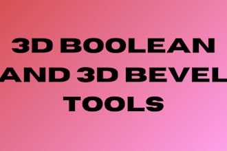 walk you through using the boolean and 3d bevel tools in blender