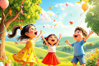 create kids nursery rhymes song, songwriter for children poem, anniversary song