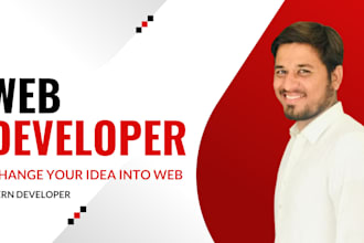 be your frontend and backend web developer