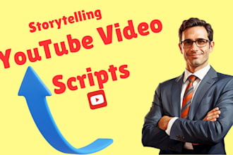 do attractive youtube video script writing for you