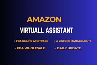 be your expert amazon fba virtual assistant and account manager