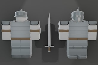 build roblox game,map,model,roblox character, animate, outfits, gui,car, rigging