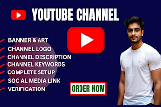 create and setup youtube channel