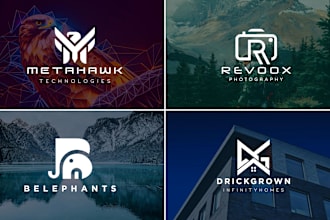 design unique modern minimalist logo for your brand