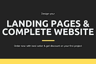 build wordpress landing page and single product page design
