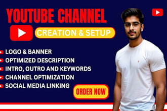 create and setup youtube channel