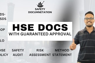 do professional hse document creation services for your business