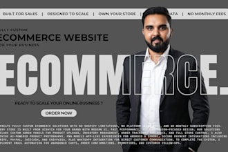 make a custom ecommerce website with admin panel