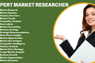 do market research, competitor analysis, swot and pest analysis, segmentation