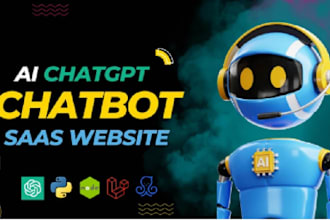 develop ai web apps, chatbots, ai saas with langchain, manychat, generative ai