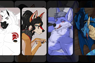 draw sfw or nsfw art with your furry or human oc