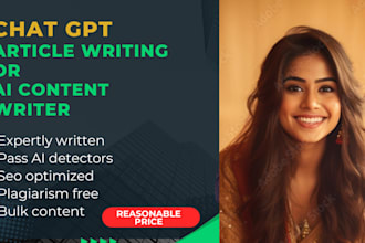 be your chat gpt content and article writer