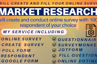 conduct online survey respondents to fill online survey questionnaires