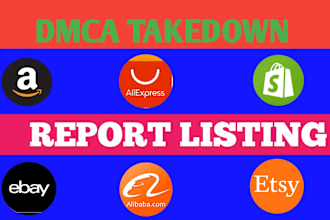 remove unauthorized infringing product listings to protect your brand under dmca