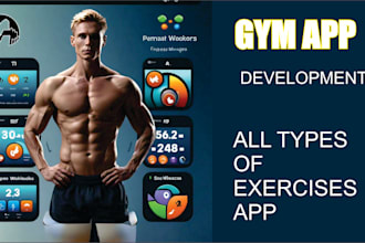 develop workout,gym, health and fitness app,bodyweight exercises app,sport app