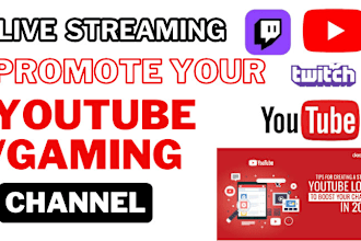 promote your youtube live stream game live stream